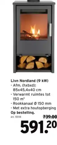 GAMMA Livn Nordland (9 kW) aanbieding