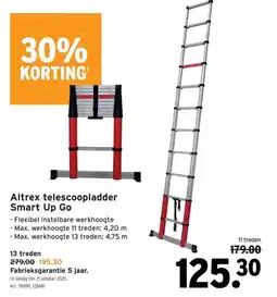 GAMMA Altrex telescoopladder Smart Up Go aanbieding