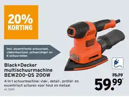 GAMMA Black+Decker multischuurmachine BEW200-QS 200W aanbieding
