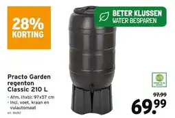 GAMMA Practo Garden regenton Classic 210 L aanbieding