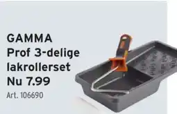 GAMMA GAMMA Prof 3-delige lakrollerset aanbieding