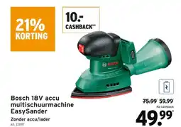 GAMMA Bosch 18v accu multischuurmachine EasySander aanbieding