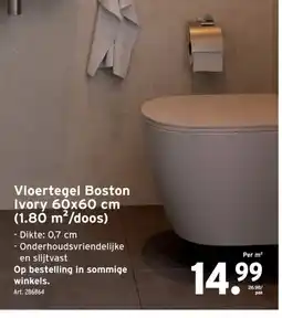 GAMMA Vloertegel Boston Ivory 60x60 cm (1.80 m²/doos) aanbieding