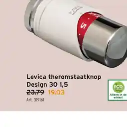 GAMMA Levica theromstaatknop Design 30 1,5 aanbieding