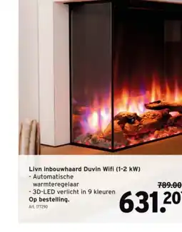 GAMMA Livn inbouwhaard Duvin Wifi (1-2 kW) aanbieding