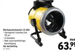 GAMMA Werkplaatskachel (3 kW) aanbieding