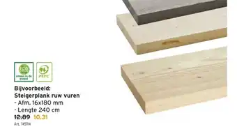 GAMMA Steigerplank ruw vuren aanbieding