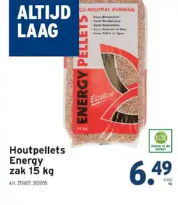 GAMMA Houtpellets Energy zak 15 kg aanbieding