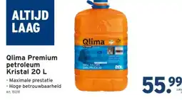 GAMMA Qlima Premium petroleum Kristal 20 L aanbieding