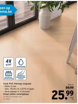 GAMMA Click PVC Heringa visgraat aanbieding