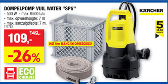 Hubo Dompelpomp Vuil Water SP5 aanbieding