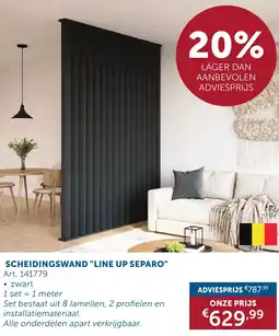 Zelfbouwmarkt Scheidingswand line up separo aanbieding