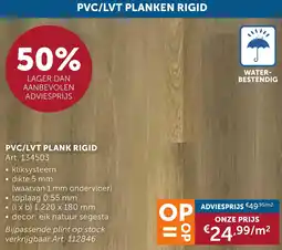 Zelfbouwmarkt Pvc/lvt planken rigid aanbieding