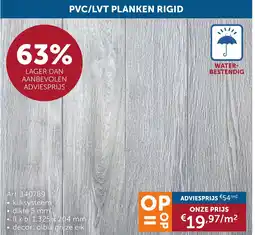 Zelfbouwmarkt PVC/LVT planken rigid aanbieding