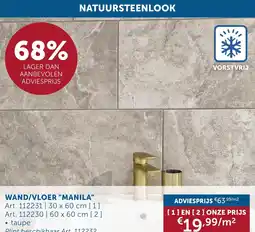 Zelfbouwmarkt Wand/vloer manila aanbieding