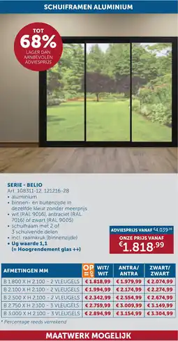 Zelfbouwmarkt Serie - Belio aanbieding