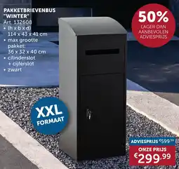Zelfbouwmarkt Pakketbrievenbus Winter aanbieding