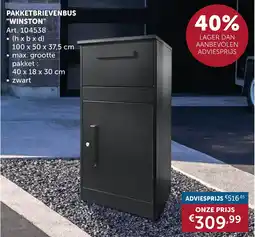 Zelfbouwmarkt Pakketbrievenbus Winston aanbieding