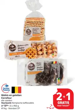 Carrefour Wafels en galetten Carrefour aanbieding