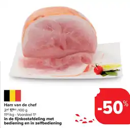 Carrefour Ham van de chef aanbieding