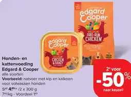 Carrefour Edgard & Cooper Honden- en kattenvoeding aanbieding