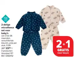 Carrefour 2-delige microfleece set voor baby's aanbieding