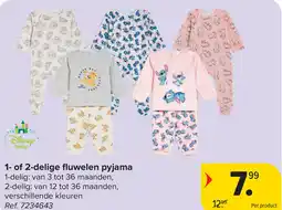 Carrefour 1- of 2-delige fluwelen pyjama aanbieding