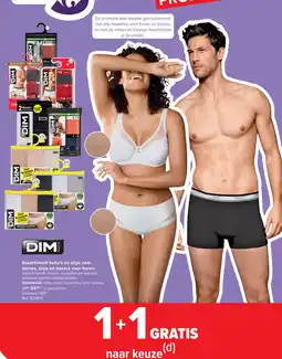 Carrefour DIM Assortiment beha's en slips voor dames, slips en boxers voor heren aanbieding