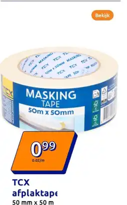 Action TCX afplaktape aanbieding