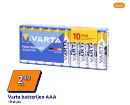 Action Varta batterijen AАА aanbieding