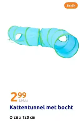 Action Kattentunnel met bocht aanbieding