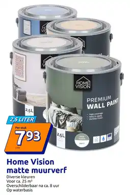 Action Home Vision matte muurverf aanbieding