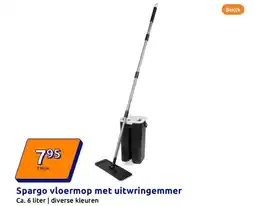 Action Spargo vloermop met uitwringemmer aanbieding