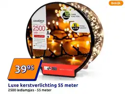 Action Luxe kerstverlichting 55 meter aanbieding