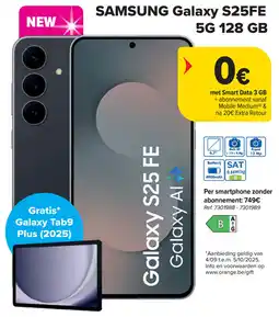 Carrefour Samsung Galaxy S25FE 5G aanbieding