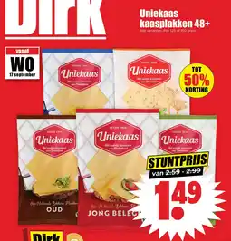 Dirk Uniekaas kaasplakken 48+ aanbieding