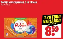 Dirk Robijn wascapsules 3 in 1 kleur aanbieding