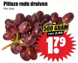 Dirk Pitloze rode druiven aanbieding