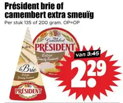 Dirk Président brie of camembert extra smeuïg aanbieding