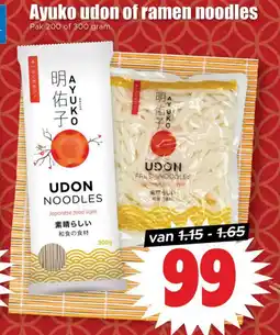 Dirk Ayuko udon of ramen noodles aanbieding