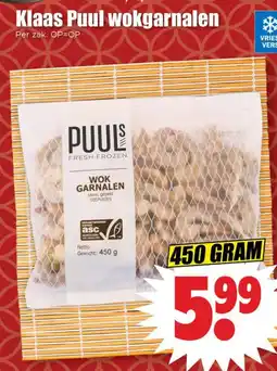 Dirk Klaas Puul wokgarnalen aanbieding