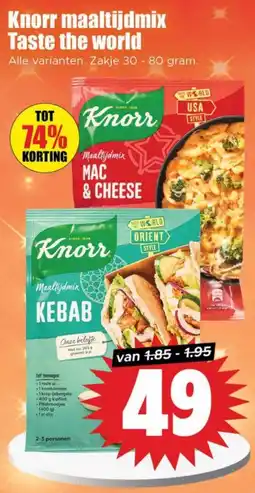 Dirk Knorr maaltijdmix Taste the world aanbieding