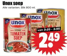Dirk Unox soep aanbieding