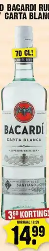 Dirk Bacardi Rum Carta Blanca aanbieding