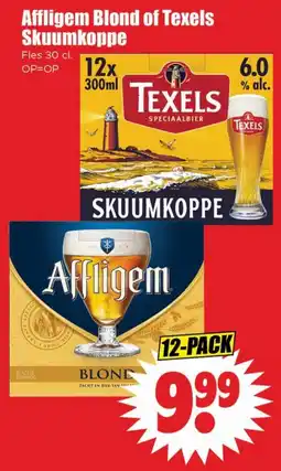 Dirk Affligem Blond of Texels Skuumkoppe aanbieding