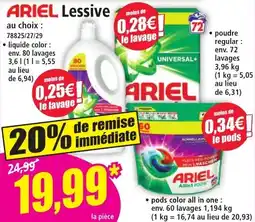Norma Ariel Lessive aanbieding