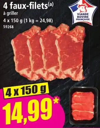 Norma 4 faux-filets à griller aanbieding