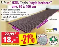 Norma Lifetex XXL Tapis Style berbère aanbieding