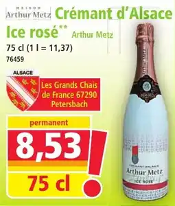 Norma Arthur Metz Crémant d'Alsace Ice Rosé aanbieding