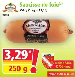 Norma Maison Adam Saucisse de foie aanbieding
